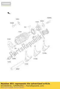 Kawasaki 601B6003U kogellagers, # 6003uc3 - Onderkant