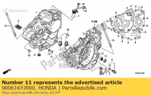 honda 90061KYJ900 bullone, tappo di scarico, 12mm - Il fondo