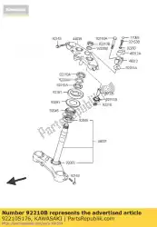 Here you can order the nut lv1000-a1h from Kawasaki, with part number 92210S176: