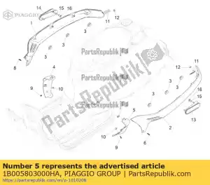 Piaggio Group 1B005803000HA alerón terminal izquierdo - Lado inferior