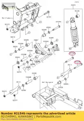 Qui puoi ordinare bullone, flangiato, 12x98 da Kawasaki , con numero parte 921540941: