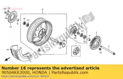 Here you can order the washer, rr. Axle from Honda, with part number 90504KR3000: