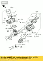 110071176, Kawasaki, liner-cylinder kawasaki vn classic d fi n vn15  c a se b mean streak p drifter r j g f h vulcan e nomad l tourer 15 15se 1500se vn1500 1500 vn1600 1600 , New