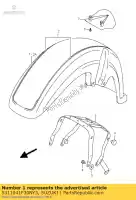 5311041F30NY3, Suzuki, guardabarros comp, para suzuki vl 800 2005, Nuevo