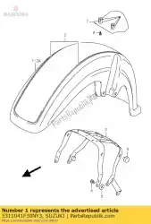 Aquí puede pedir guardabarros comp, para de Suzuki , con el número de pieza 5311041F30NY3:
