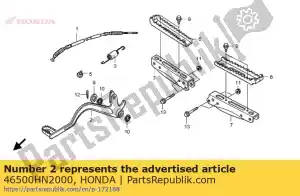 Honda 46500HN2000 pedal comp.,brake - Bottom side