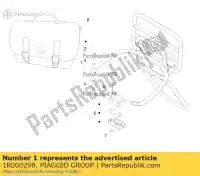 1R000298, Piaggio Group, portaequipajes trasero vespa px vespa px zapm74100, zapm74101 zapm74200, zapm743d 125 150 2011 2016 2017 2018, Nuevo