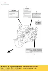 Qui puoi ordinare manuale, proprietario s da Suzuki , con numero parte 9901137H51SDE: