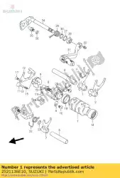 Ici, vous pouvez commander le fourche, changement de vitesse auprès de Suzuki , avec le numéro de pièce 2521136E10: