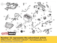 AP8212593, Aprilia, lh clignotant avant lentille, Nouveau