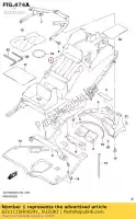 6311115H00291, Suzuki, guardabarros trasero suzuki gsx bking bk bka hayabusa r ruf bkau2 ru2 rauf raz ra bkuf bku2 razuf z rz gsx1300r gsx1300ra 1300 , Nuevo