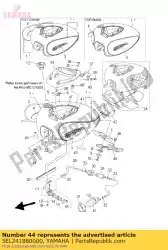 schimmel, brandstoftank van Yamaha, met onderdeel nummer 5EL241880000, bestel je hier online: