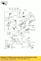 110540904, Kawasaki, soporte, amplificador immobi. zr1000b7f kawasaki z 1000 2007 2008 2009, Nuevo