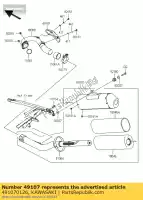 491070126, Kawasaki, couvercle-tuyau d'échappement kx250t8f kawasaki kx 250 2008 2009 2010 2011 2012, Nouveau