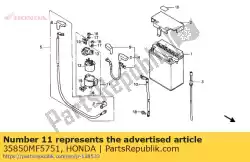 Ici, vous pouvez commander le interrupteur thermique magnétique auprès de Honda , avec le numéro de pièce 35850MF5751: