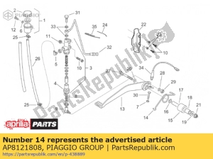 aprilia AP8121808 ressort de traction de bobine - La partie au fond