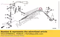 54315HN8003, Honda, alambre, control honda  trx 650 680 2003 2004 2005 2006 2007 2008 2009 2010 2012 2017 2018 2019 2020, Nuevo