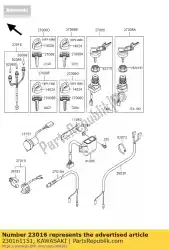 Aqui você pode pedir o lamp-assy kvf400-a1 em Kawasaki , com o número da peça 230161151: