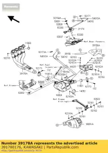 Kawasaki 391780176 kolektor-komp-wydech - Dół