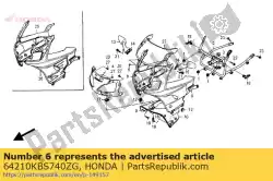 Tutaj możesz zamówić maska, r. Górny (wilk) * nh1 od Honda , z numerem części 64210KBS740ZG: