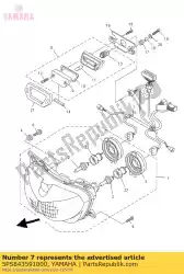 Aquí puede pedir cable, faro de Yamaha , con el número de pieza 5PS843591000: