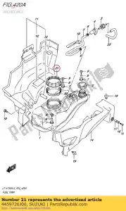 suzuki 4459726J00 retentor, combustível p - Lado inferior