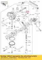 160140013, Kawasaki, aire de tornillo piloto kawasaki klx  c l d klx110 klx110l 110 , Nuevo