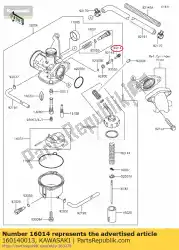 Here you can order the screw-pilot air from Kawasaki, with part number 160140013: