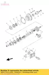 Aqui você pode pedir o habitação, rolamento em Yamaha , com o número da peça 5KM175511000: