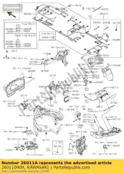 Aquí puede pedir cable conductor, batería (+) zx1000nff de Kawasaki , con el número de pieza 260110909: