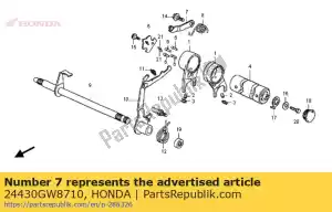 Honda 24430GW8710 braço comp., shift tambor sto - Lado inferior