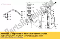 43500MZ7006, Honda, m / c assy, ??rr brk honda vfr  f vfr750f 750 , Nieuw