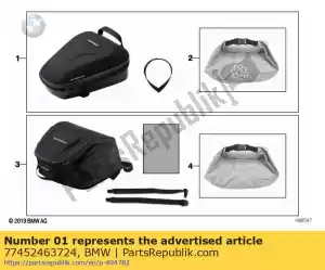 bmw 77452463724 pocket for rear seat - Bottom side