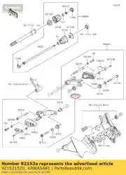 Here you can order the collar,rr,rh zx1000gbf from Kawasaki, with part number 921521520: