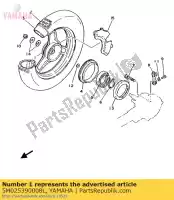 5M025390008L, Yamaha, ruota posteriore comp. yamaha pw 50, Nuovo