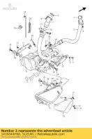 1416044H00, Suzuki, comp, tubo exh f suzuki sfv gladius u  ua aue a sfv650a 650 , Novo