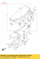 2J2247240100, Yamaha, amortecedor, assento 2 yamaha  sr 400 500 1993 1995 2014 2016 2017 2018, Novo