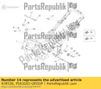 978526, Piaggio Group, Cubrir moto-guzzi bellagio stelvio zgulze00, zgulzg00, zgulzu01 940 1200 2007 2008 2009 2011 2016 2017, Nuevo