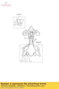 yamaha 1PD2811R0000 plate,age eur. - Bottom side