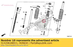 Here you can order the case, r. Bottom from Honda, with part number 51420K28911: