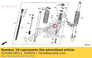 Honda 51420K28911 caso, r. fondo - Lado inferior