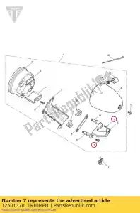 triumph T2501370 screw m4 x 10 s/s - Bottom side