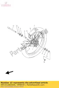yamaha 5NY251860000 ko?nierz, ko?o - Dół