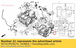 Here you can order the dowel pin, 10x16 from Honda, with part number 90701MV9670: