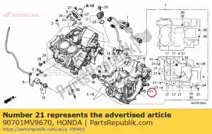 Honda 90701MV9670 dowel pin, 10x16 - Bottom side