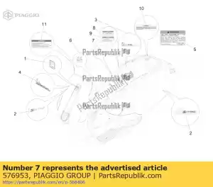 Piaggio Group 576953 naambordje 