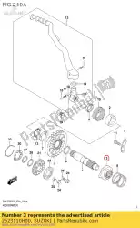 starter, trap van Suzuki, met onderdeel nummer 2623110H00, bestel je hier online: