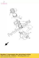 Ici, vous pouvez commander le piston (std) auprès de Yamaha , avec le numéro de pièce 4VR1163101A0: