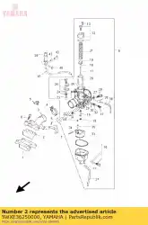 Qui puoi ordinare distanziatore, valvola lamellare da Yamaha , con numero parte 5WXE36250000: