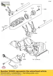 Here you can order the screw from Kawasaki, with part number 920091895: